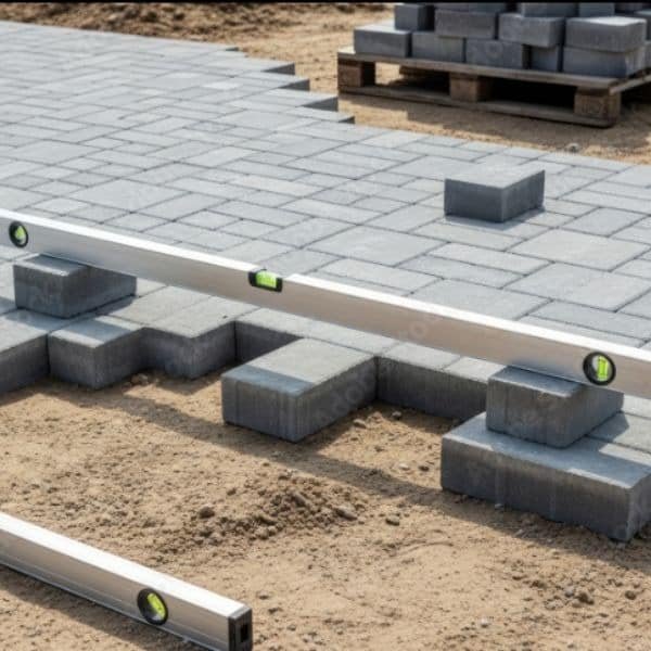 Interlock patio and walkway installed in Kitchener