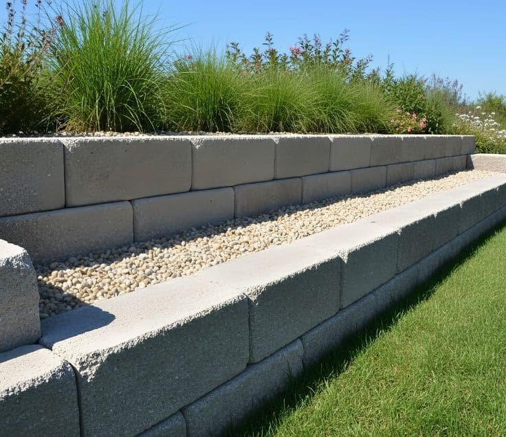 Structural retaining wall built in Cambridge