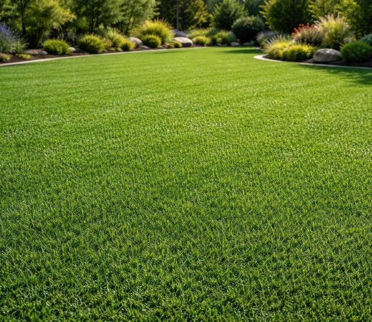 Sod installation replacing a worn lawn in Waterloo