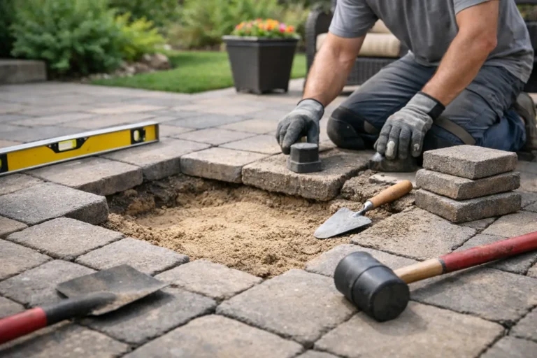 How to Repair Sunken Patio Pavers Properly