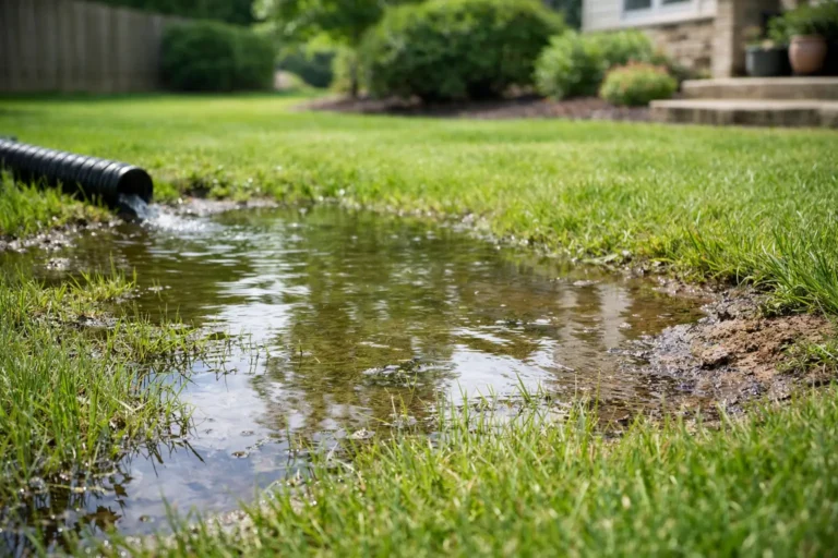 Why Does Lawn Water Pool? Causes and Fixes