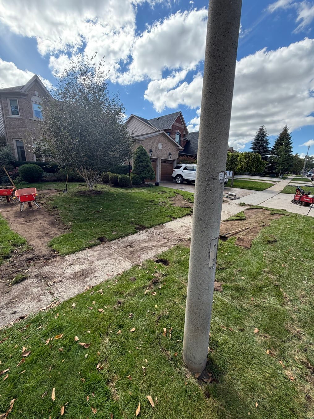 Boulevard Sod Removal In Progress Cambridge