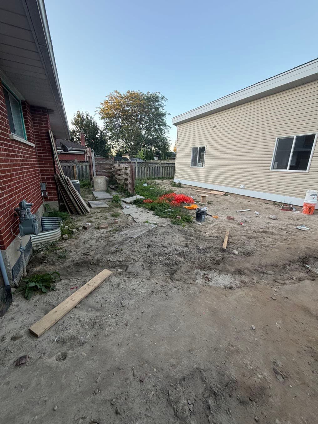 Post Construction Yard Before Sod Kitchener