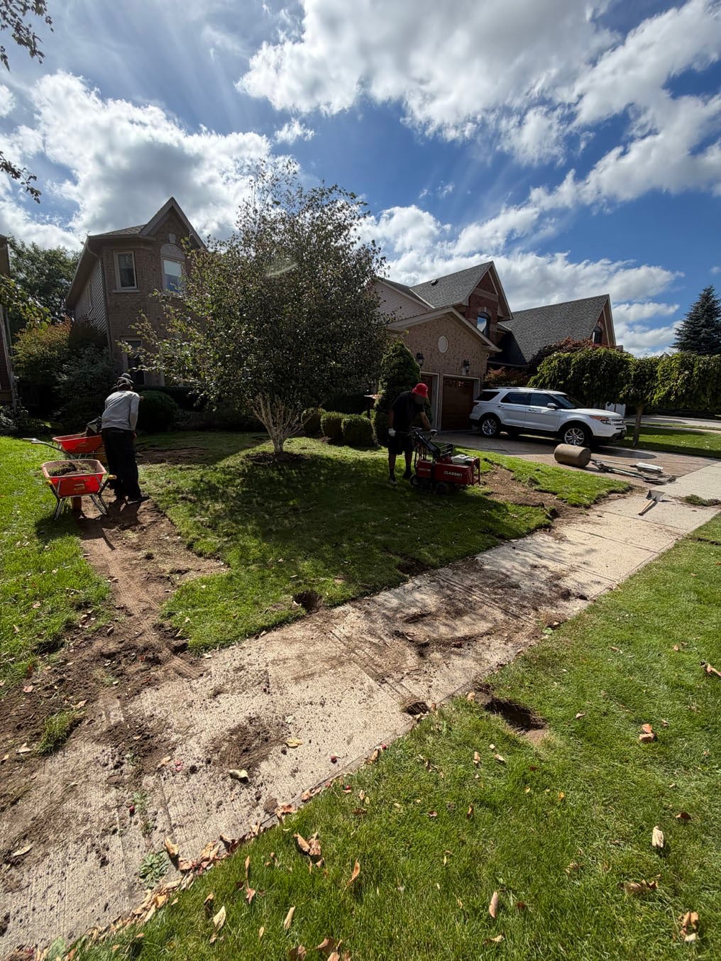 Sod Cutter Front Lawn Cambridge