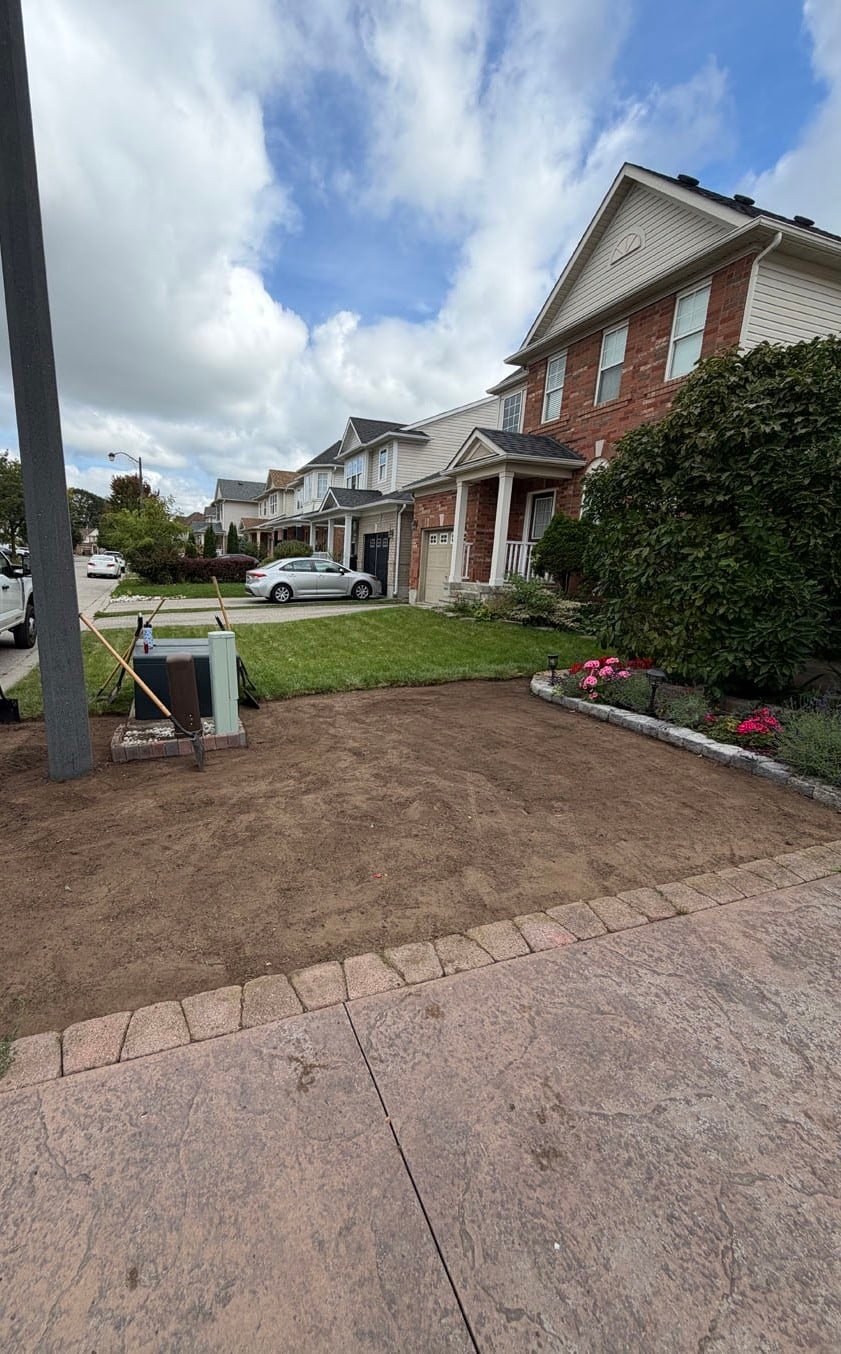Soil Prep Around Utility Boxes Cambridge