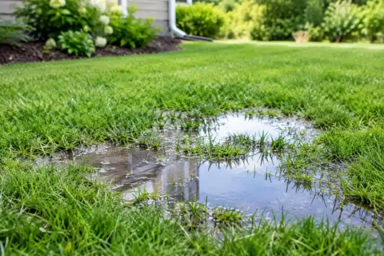 What Causes Lawn Puddles? 7 Problems to Check